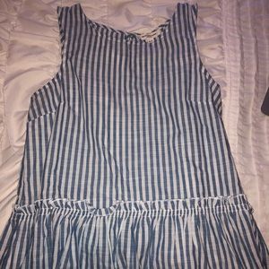 Cute striped tank! With a ruffle at the bottom!